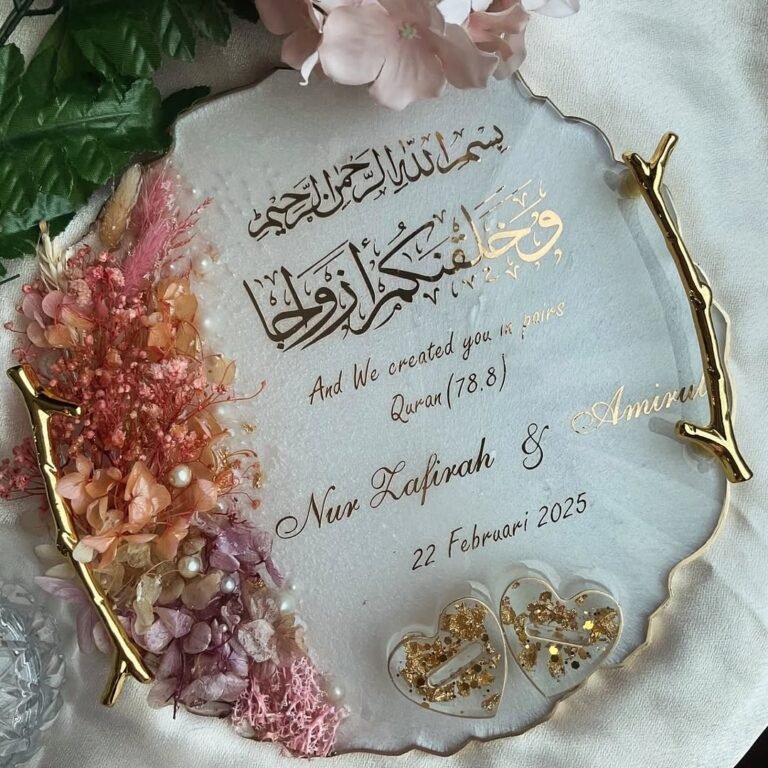Round Nikah Ring Platter