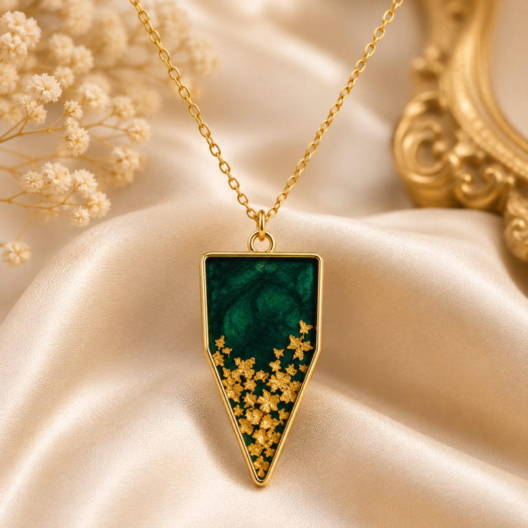 emerald-aura-resin-pendant-necklace